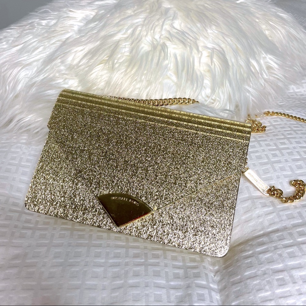 Michael Kors Glitter Gold Hard Purse
